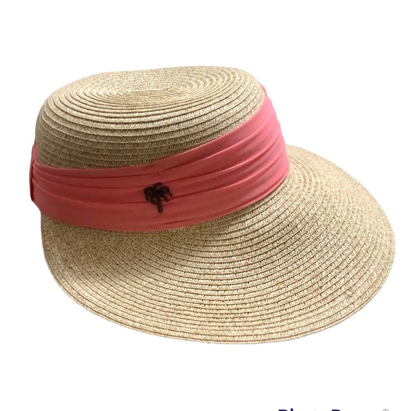 Sun ‘N’ Sand Headwear straw hat with pink sash, adjustable - Picture 8 of 8